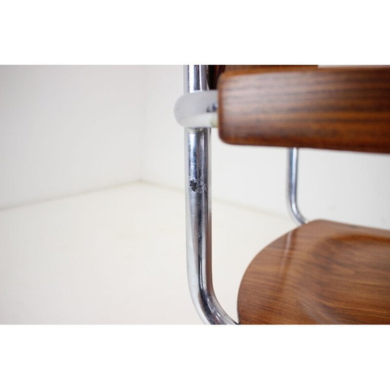 Image 1 of Vintage Bauhaus chromen fauteuil van Rudolf Vichr Prag, Tsjecho-Slowakije jaren 1930