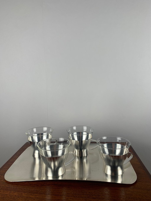 Wmf Art Deco Thee/Koffie servies uit de jaren 40