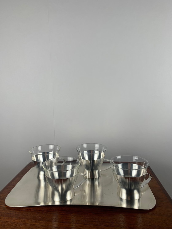 Image 1 of Wmf Art Deco Thee/Koffie servies uit de jaren 40