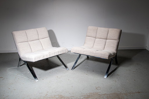 Set van 2 Roche Bobois Skool loungestoelen ontworpen door Kolbrún Leósdóttir & Leó Jóhannsson