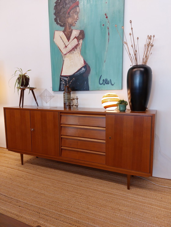 Image 1 of Vintage sideboard / dressoir teak fineer jaren 70 clone