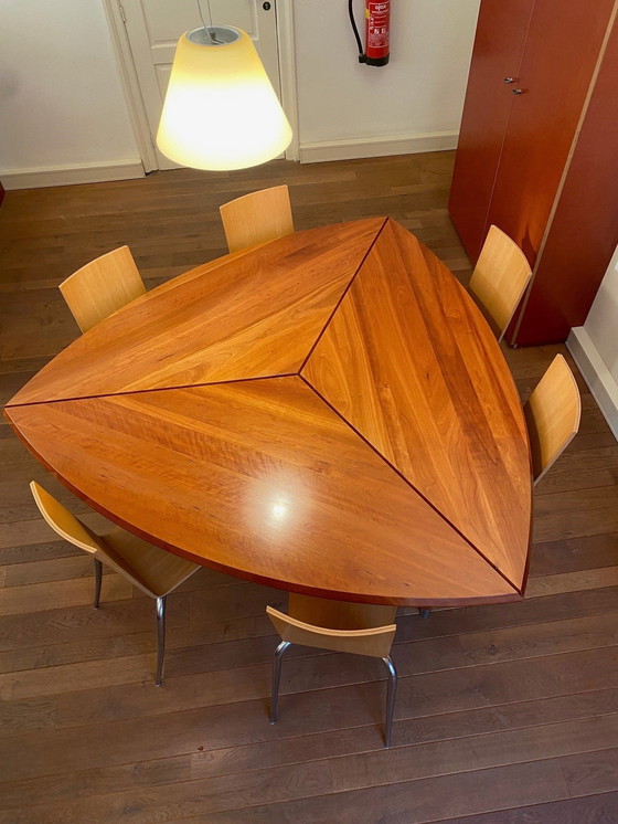 Image 1 of Driekantige Eettafel, Rob Lagrouw, Dutch Art Design, Rotterdam