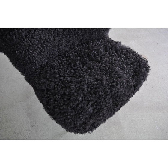 Image 1 of Vintage Cocktail Club stoel van schapenvacht, 1960