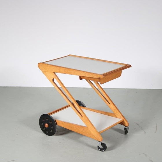 Image 1 of Cees Braakman "Mobilo PE03" Trolley voor Pastoe, Nederland 1950