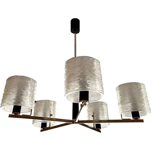 Vintage kroonluchter van Maison Arlus, 1950
