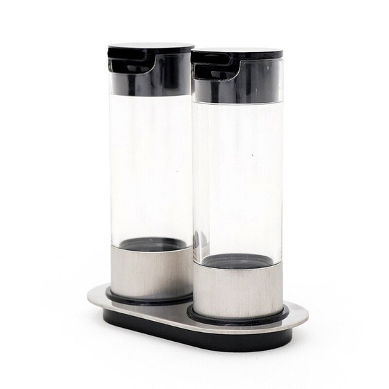 Image 1 of Vintage cilindrische olie en azijn set door Studio Opi voor Cini en Nils, 1970