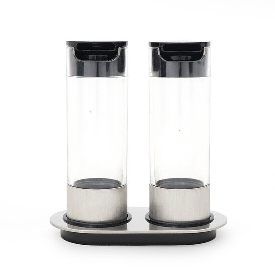 Image 1 of Vintage cilindrische olie en azijn set door Studio Opi voor Cini en Nils, 1970