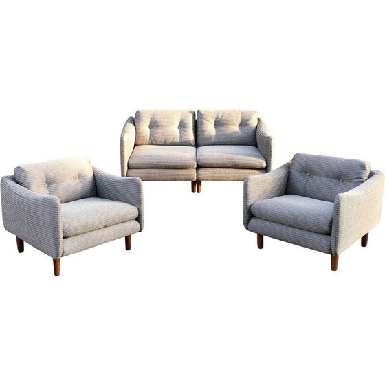 Image 1 of Set vintage fauteuils van Michel Mortier voor Steiner, Frankrijk