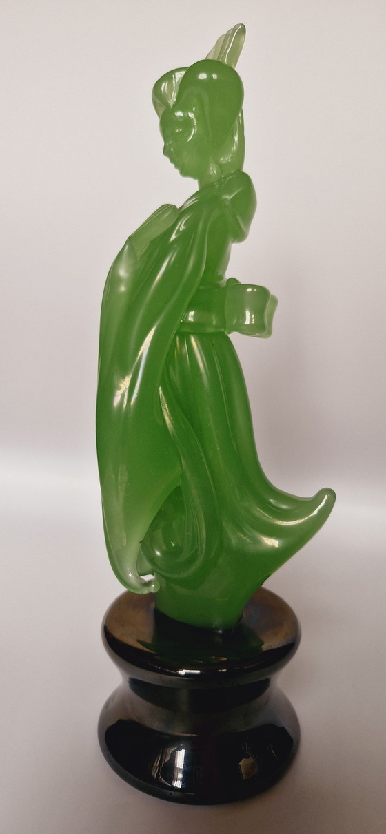 Image 1 of Ermanno Nason Jade Murano Glas Paar Sculpturen