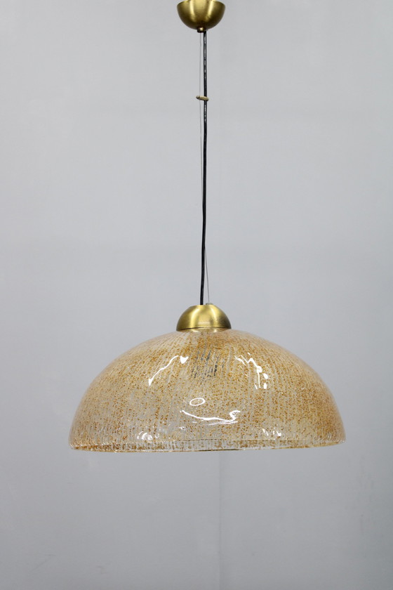 Image 1 of Glazen hanglamp 1970S, Italië