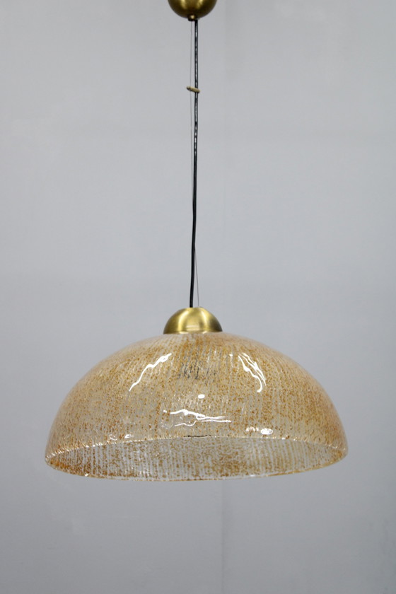 Image 1 of Glazen hanglamp 1970S, Italië