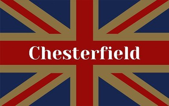 Image 1 of Ingleton 3-Zits Classic Chesterfield Bank – Vintage Bruin, Leer
