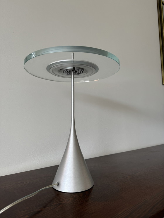 Image 1 of Philips Space Age Tafellamp Glas/Chrome