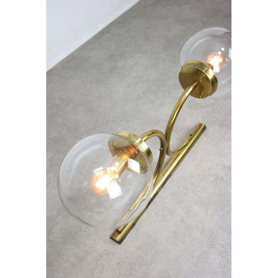 Image 1 of Vintage messing wandlamp, Italië 1960