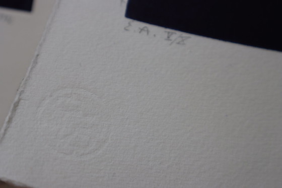 Image 1 of Kleurets Antonia Dombrowsky 1992- Kleurgravure Handgeschept papier