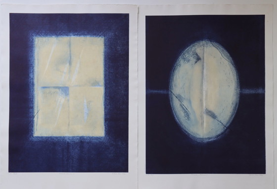 Image 1 of Kleurets Antonia Dombrowsky 1992- Kleurgravure Handgeschept papier