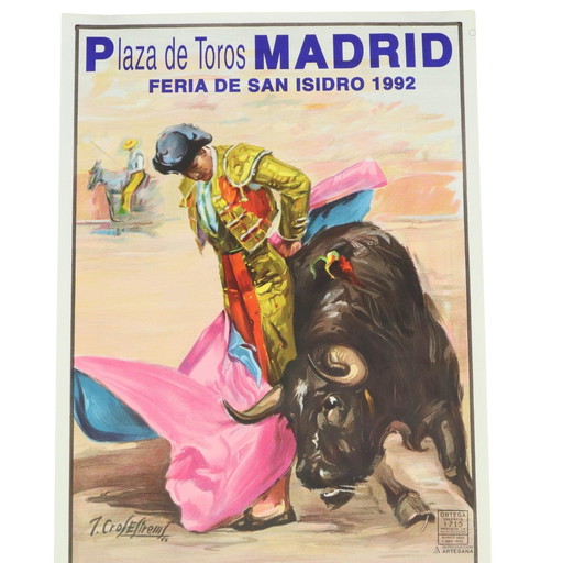 Vintage Corrida Poster Stierengevechten