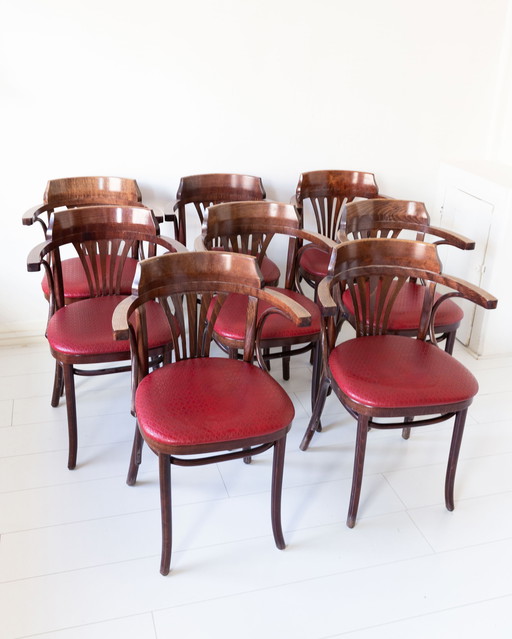 8x Thonet cafestoelen