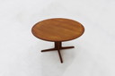 Vintage Deense ronde uitschuifbare eettafel jaren 60