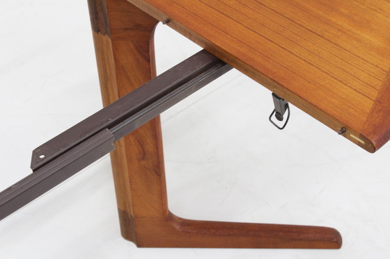 Image 1 of Vintage Deense ronde uitschuifbare eettafel jaren 60