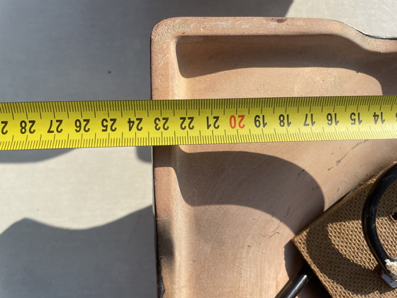 Image 1 of Pan Red Ceramic Fat Lava Wand Lampen