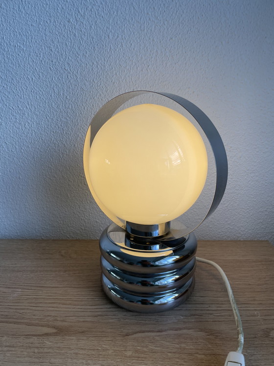 Image 1 of Vintage tafellamp opaline bol