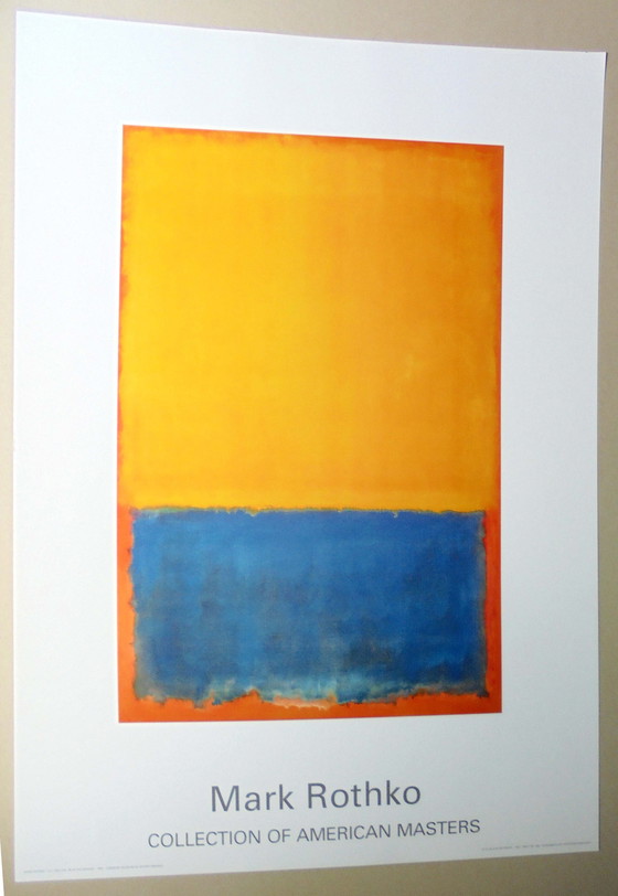 Image 1 of Mark Rothko - Geel, Blauw en Oranje 1955 - Offsetlitho - Achenbach Art Edition 1997