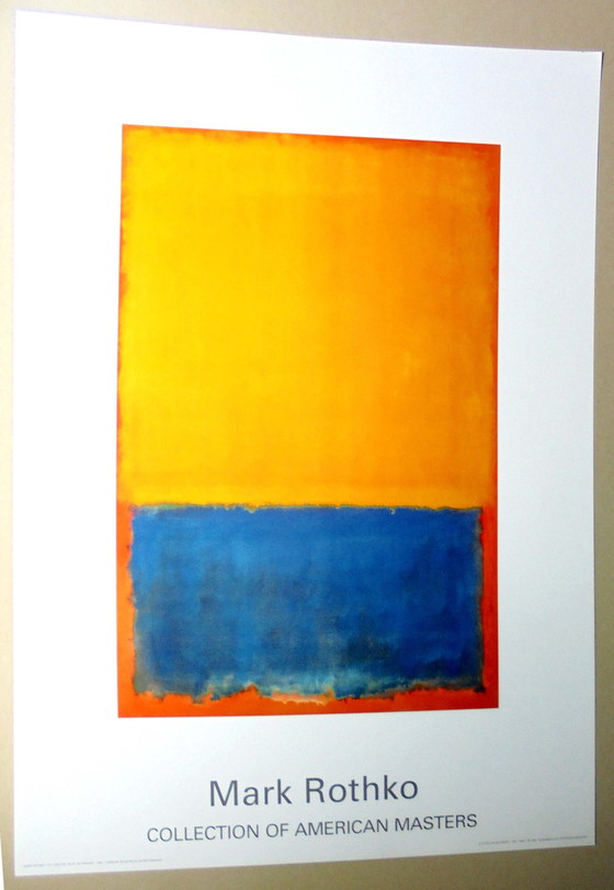 Image 1 of Mark Rothko - Geel, Blauw en Oranje 1955 - Offsetlitho - Achenbach Art Edition 1997