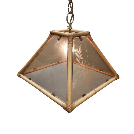 Image 1 of Vintage Rotan Hanglamp