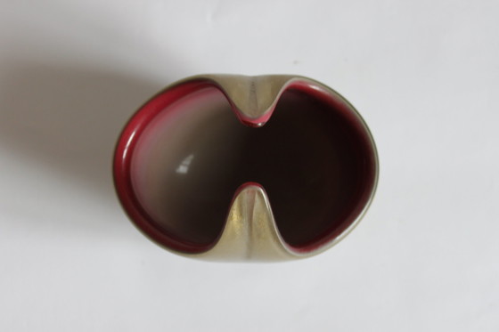 Image 1 of Murano glas goud gevlekte kom, 1950S