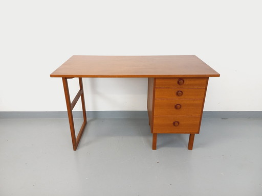 Scandinavisch Vintage jaren 60 Teak bureau