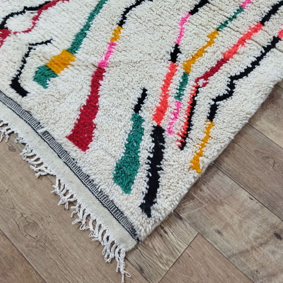 Image 1 of Marokkaans Berber Multicolor Wollen Vloerkleed 307 X 190 Cm - Tapis Berbère Marocain Multicolore En Laine