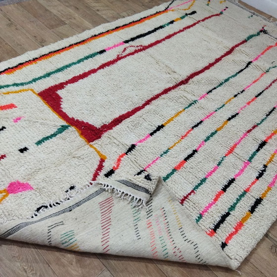 Image 1 of Marokkaans Berber Multicolor Wollen Vloerkleed 307 X 190 Cm - Tapis Berbère Marocain Multicolore En Laine