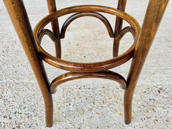 Image 1 of Vintage Bentwood Barkruk Thonet Stijl