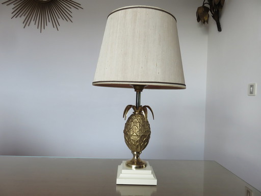Hollywood Regency Ananaslamp, Messing, 1970