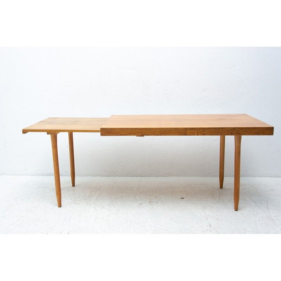 Image 1 of Vintage beuken tafel, Tsjecho-Slowakije 1960