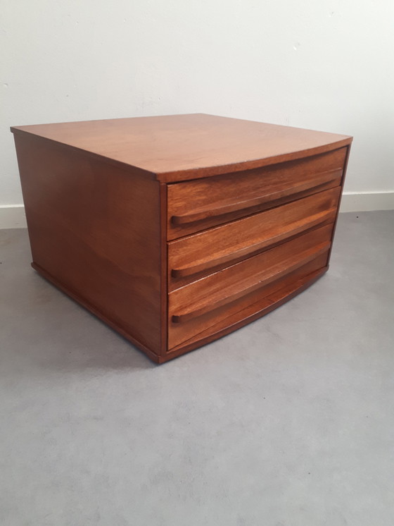 Image 1 of Vintage ladekast  zwevend nachtkastje 