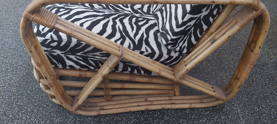 Image 1 of 2x Rotan lounge stoelen