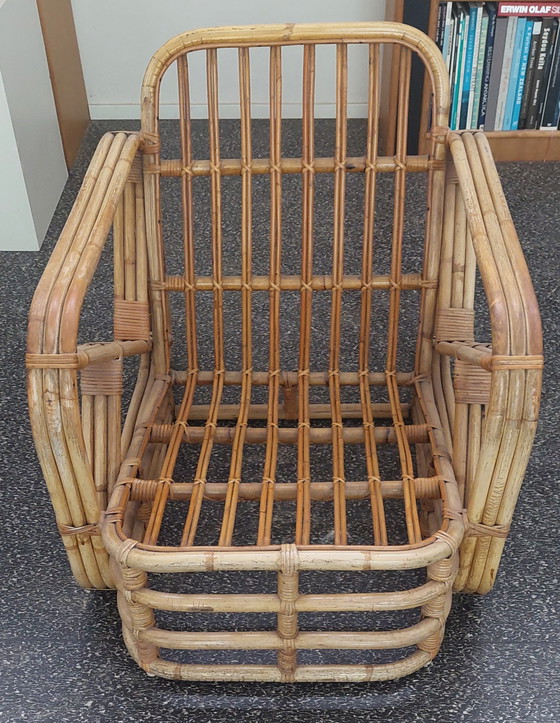 Image 1 of 2x Rotan lounge stoelen