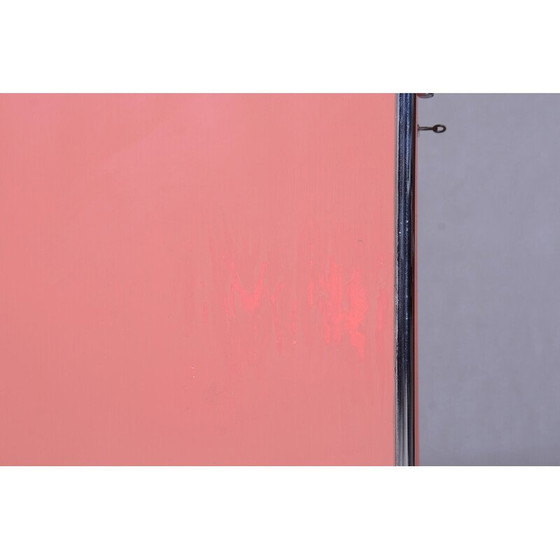 Image 1 of Paar vintage Bauhaus kasten in gelakt hout en verchroomd staal van H. j. Hagemann voor Thonet, Duitsland 1930