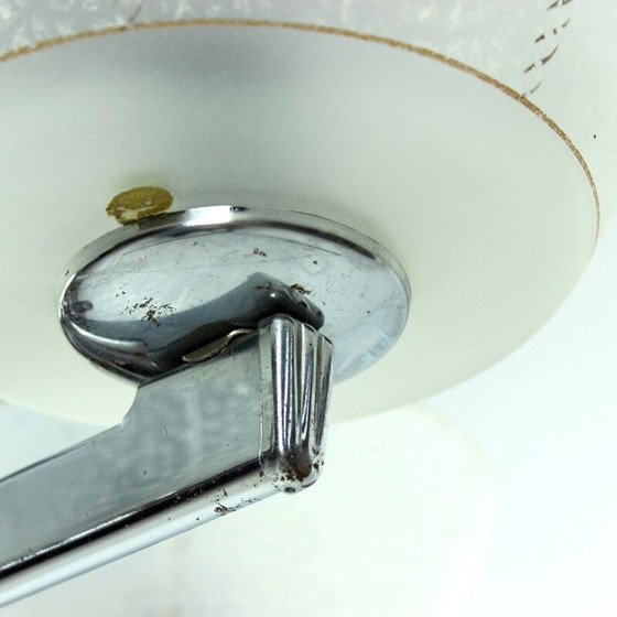 Image 1 of Vintage Art Deco kroonluchter in chroom, Tsjecho-Slowakije 1940