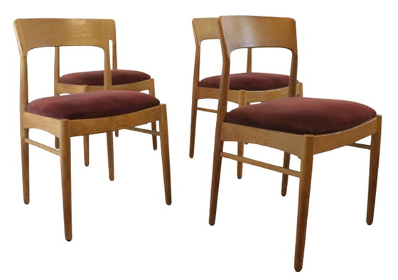 Image 1 of 4x Korup Stolle eetkamerstoel by Henning Kjaernulf