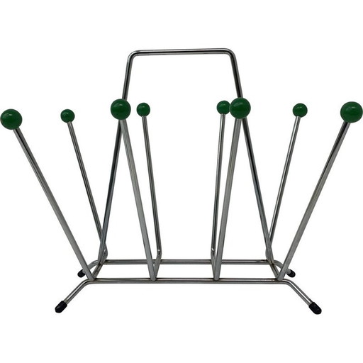 Vintage atomair Spoetnik tijdschriftenrek uit het ruimtetijdperk, 1970