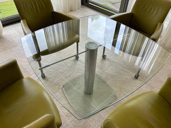 Image 1 of Ronald Schmitt K600 glazen tafel, design: Matthias Fischer.