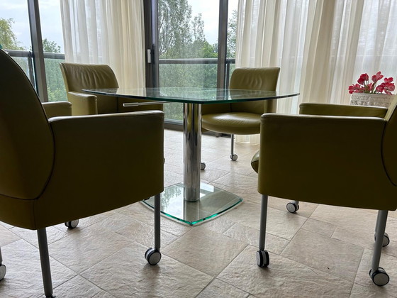 Image 1 of Ronald Schmitt K600 glazen tafel, design: Matthias Fischer.