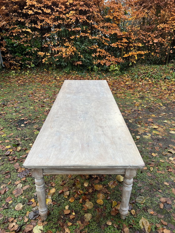 Image 1 of Grote Eiken Houten Eet(Klooster)Tafel