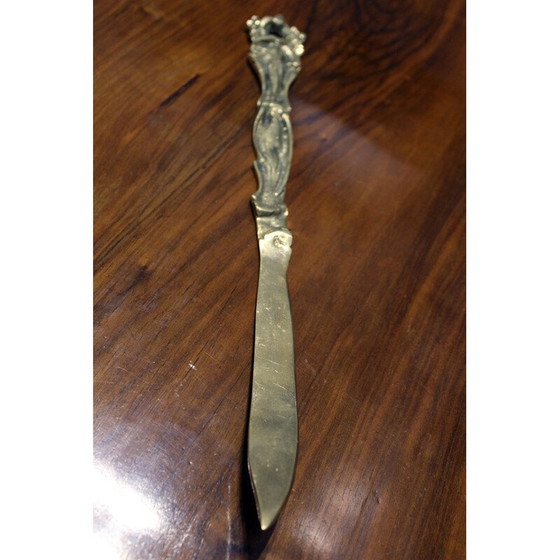 Image 1 of Vintage decoratief bestek van messing, Italië 1950