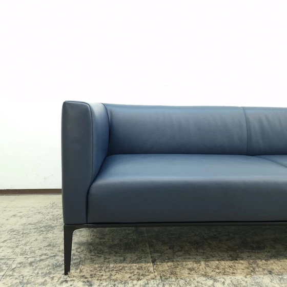 Image 1 of Walter Knoll Jaan Living driezits design bank leren bankstel bank