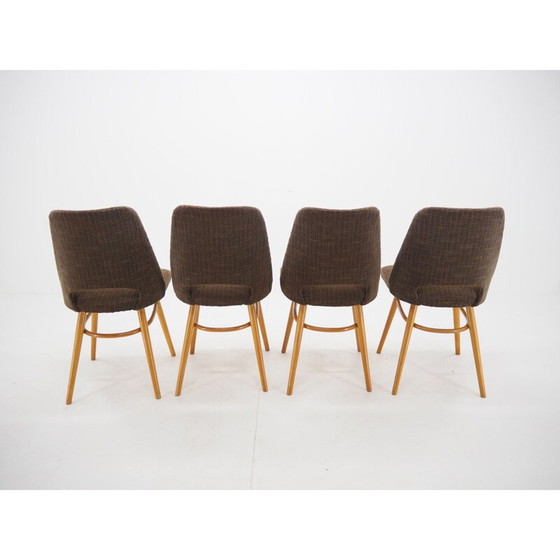 Image 1 of Set van 4 vintage eetkamerstoelen, Ton door Oswald Haerdtl Expo 58 1950
