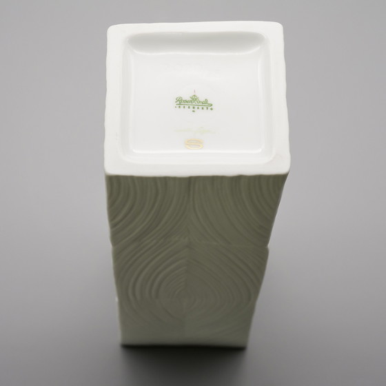 Image 1 of Rosenthal Studio-Linie Vaas OP ART Martin Freyer Bisque Porselein Zeldzaam H 25 cm